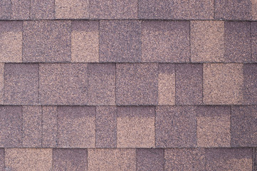 roof of new brown shingles background and texture.