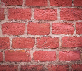 Obraz premium wall of red bricks texture, background.