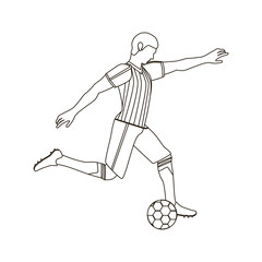 Football player illustration