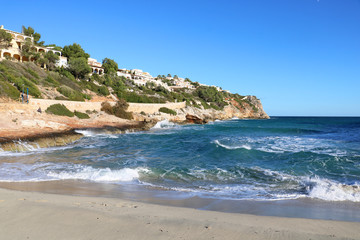 Fototapeta na wymiar Cala Romantica - Estany d'en Mas, Mallorca