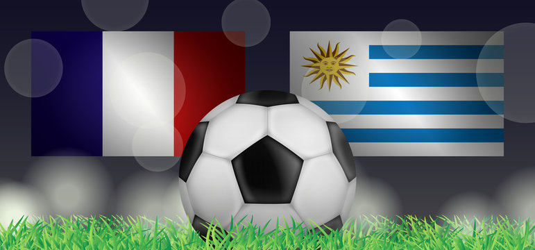 Fußball 2018 - Viertelfinale (Frankreich vs Uruguay)