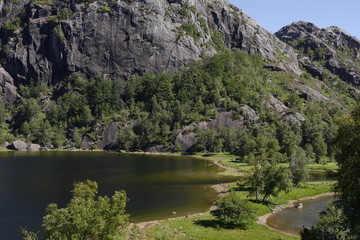 Fototapeta na wymiar Historisches Berkwerk Blåfjell in Südnorwegen, Ilmenit-Abbau