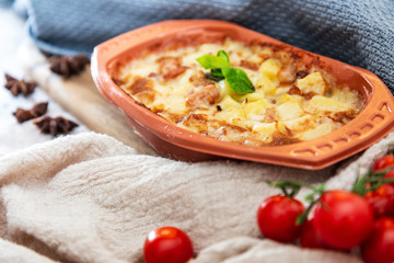 French Tartiflette Recipe Bacon, Potato and Reblochon Cheese Gratin