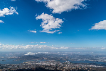 Fototapeta na wymiar mountain view in Tasmania