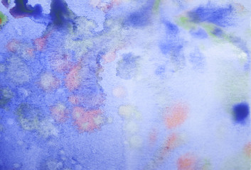 Obraz na płótnie Canvas Colorful watercolor stain.