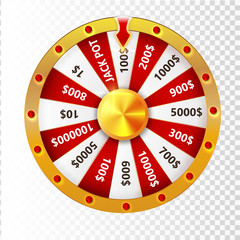 Colorful wheel of luck or fortune infographic. Vector illustration.