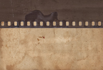 Vintage background with retro paper and old film strip