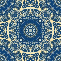 Unique, abstract floral color pattern. Seamless vector illustration. For design, wallpaper, background, print