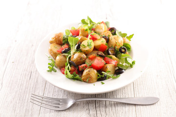 vegetable salad with potato