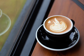 Backgrounds of Latte coffee.