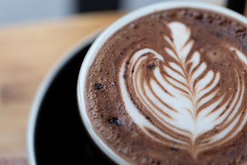 Backgrounds of Latte coffee.