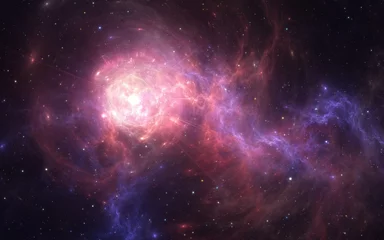 Expandierender Riesenstern, der durch den Weltraum fliegt. © Peter Jurik