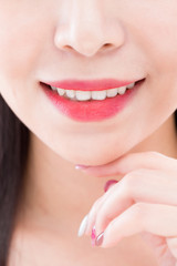 Fototapeta premium close up woman tooth