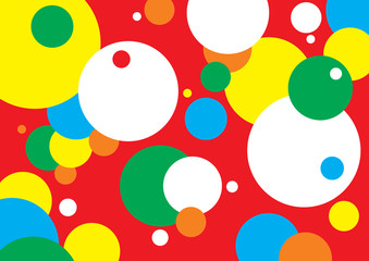 Background for children. Bright circle.