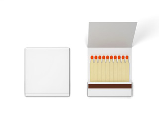 Paper book of matches mockup