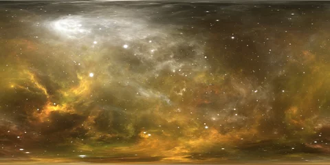 Sternensystem und Nebel der virtuellen Realität. Panorama, Umgebung 360 HDRI-Karte. Gleichwinklige Projektion, sphärisches Panorama. © Peter Jurik