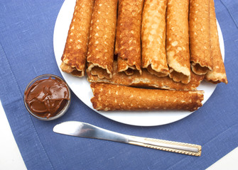 Waffle Tobes Homemade Dessert.