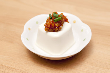 冷奴もろみ味噌のせ