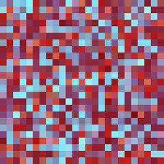 Seamless geometric checked pattern. Ideal for printing onto fabric and paper or decoration. Red, brown, blue colors.