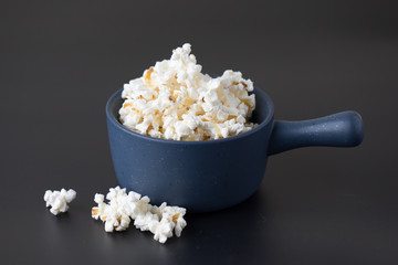 Buttered Popcorn in a Bowl for Movie Night