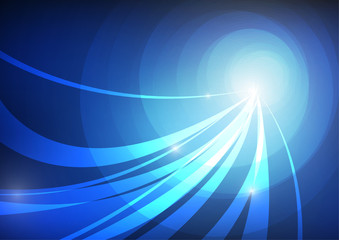 Vector : Abstract circle on blue background