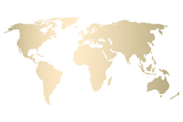 Fototapeta na wymiar Modern gold world map design . Vector Trendy design