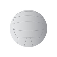 Isolated volleyball ball icon