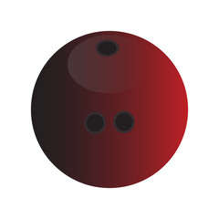 Isolated bowling ball icon