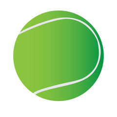 Isolated tennis ball icon