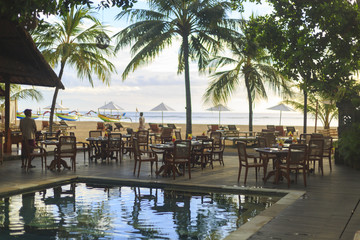 A Sanur resort on Bali in Indonesia