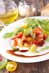 tomato salad and basil