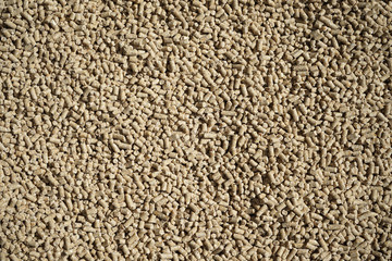Granulated animal food.