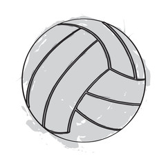 Sketch of a volleyball ball