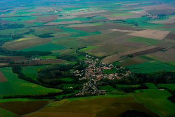 Aerial Shot of Italian Village