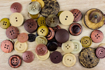 Obraz premium Color Clothes Buttons pattern