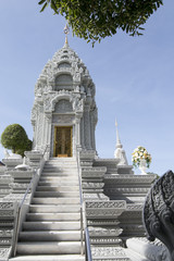 CAMBODIA PHNOM PENH ROYAL PALACE NORODOM STUPA