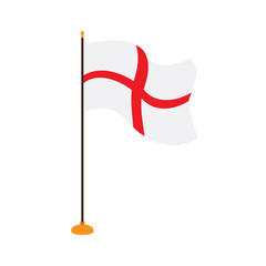Isolated flag of England