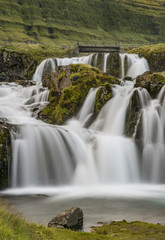 Kirkjufellsfoss Waterfall with Kirkjufell mountain, Iceland