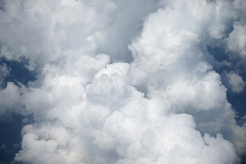 View above the Clouds from air plane