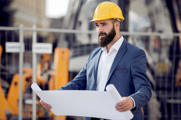 Portrait of  young architect