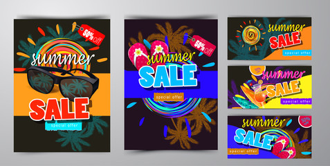 summer sale template banner