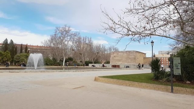 Beautiful recreation area in Madrid - The West Park called Parque del Oeste