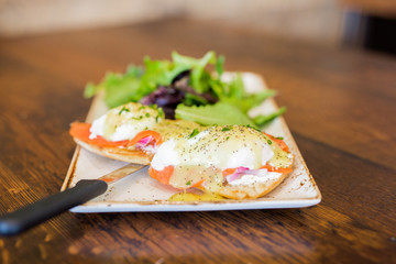 Smoked Salmon Eggs Benedict