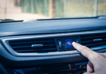 Car equiped with an eCall system. European initiative intended to bring rapid assistance to motorists involved in a collision anywhere in the European Union. It will be mandatory in all new cars withi