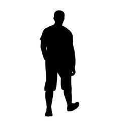 Obraz premium white background, silhouette man