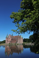 Obraz premium malerisches Schloss Egeskov, Fünen, Dänemark