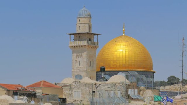 Close up of Al Aqsa mosque in Jerusalem, Israel