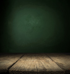 background of barrel and worn old table of wood.