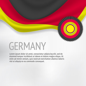 Germany flag background.