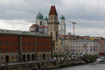 Obraz premium Passau - City of Three Rivers..St. Stephen's Cathedral..